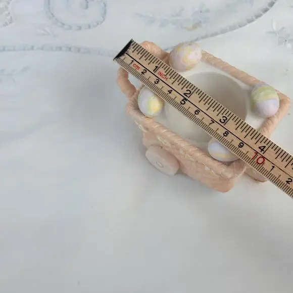 PartyLite Wagon Only Bertie & Bea Easter Bunny Rabbit Candle Holder P7329 In Box - Picture 12 of 13